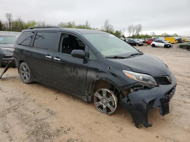 Vin: 5tdxz3dc8js927529, lot: 51646955, toyota sienna se 20184