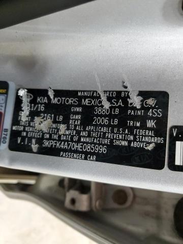 2017 KIA FORTE LX - 3KPFK4A70HE085996