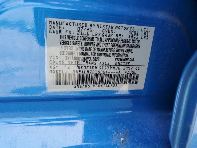 2021 NISSAN SENTRA SR - 3N1AB8DV8MY316828