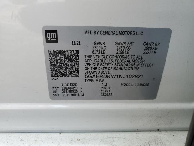 2022 BUICK ENCLAVE AV - 5GAERDKW1NJ102821