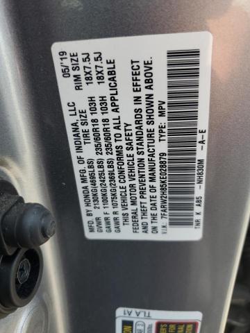 2019 HONDA CR-V EXL - 7FARW2H85KE028879