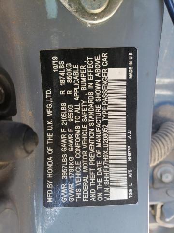 2020 HONDA CIVIC SPOR - SHHFK7H9XLU208052