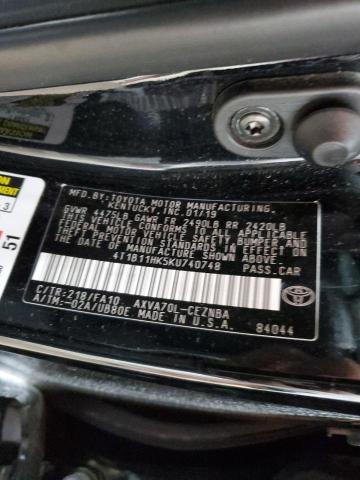 2019 TOYOTA CAMRY L - 4T1B11HK5KU740748