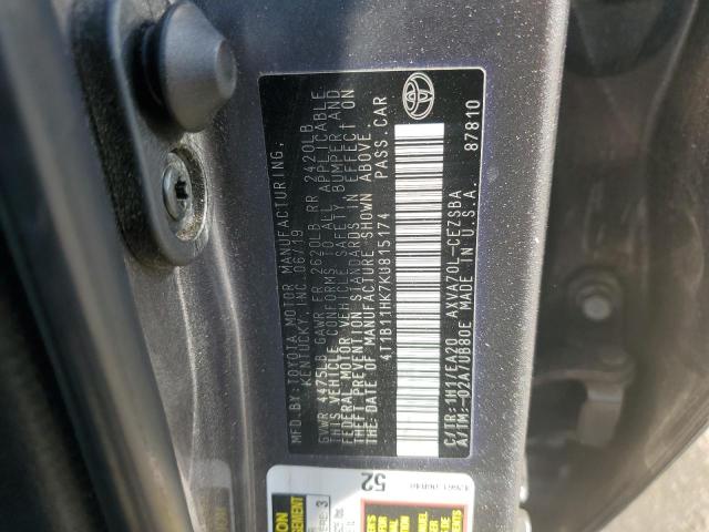 2019 TOYOTA CAMRY L - 4T1B11HK7KU815174