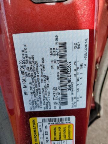 2018 FORD FUSION SE - 3FA6P0LU3JR223502