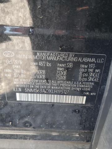 2020 HYUNDAI SANTA FE S - 5NMS33ADXLH195127