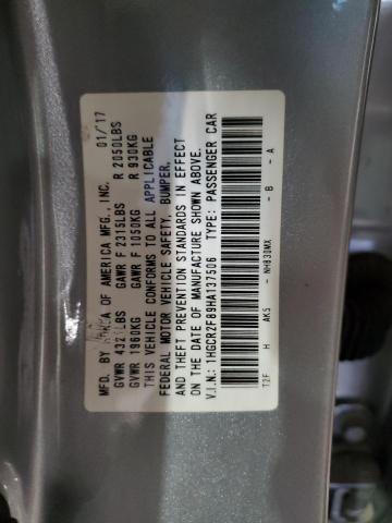 2017 HONDA ACCORD EXL 1HGCR2F89HA137506