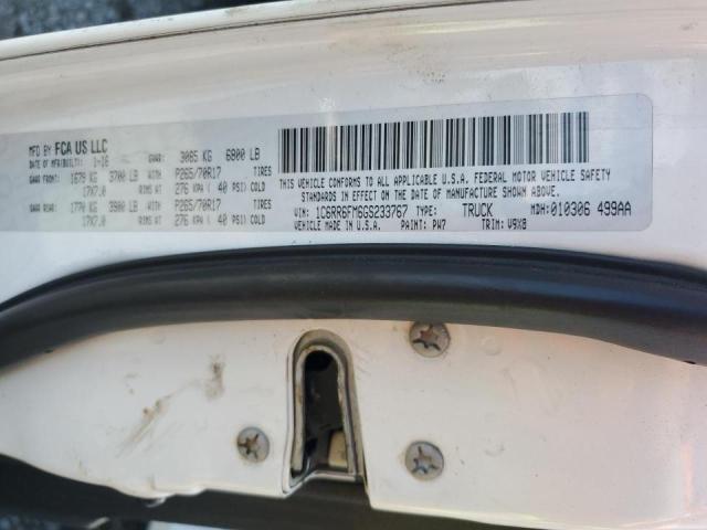 2016 DODGE RAM 1500 1C6RR6FM6GS233767