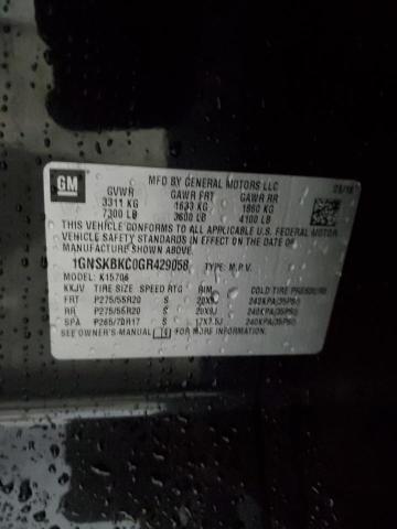 2016 CHEVROLET TAHOE K150 - 1GNSKBKC0GR429058