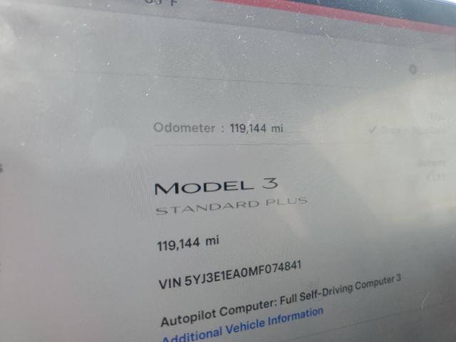 2021 TESLA MODEL 3 - 5YJ3E1EA0MF074841