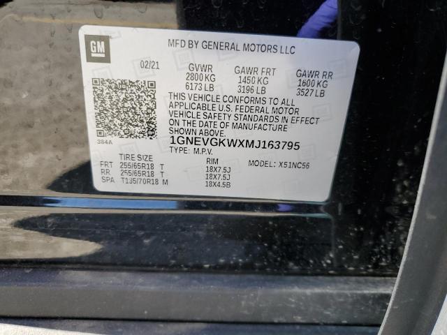 2021 CHEVROLET TRAVERSE L - 1GNEVGKWXMJ163795