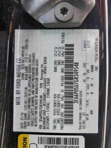2016 FORD FUSION TIT - 3FA6P0SU7GR349548