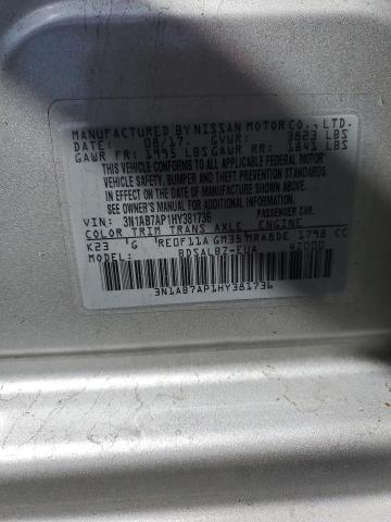 2017 NISSAN SENTRA - 3N1AB7AP1HY381736