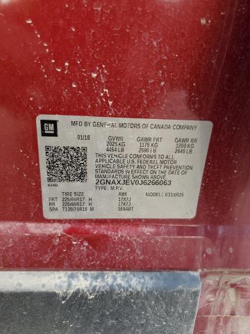 2018 CHEVROLET EQUINOX LT - 2GNAXJEV0J6266063