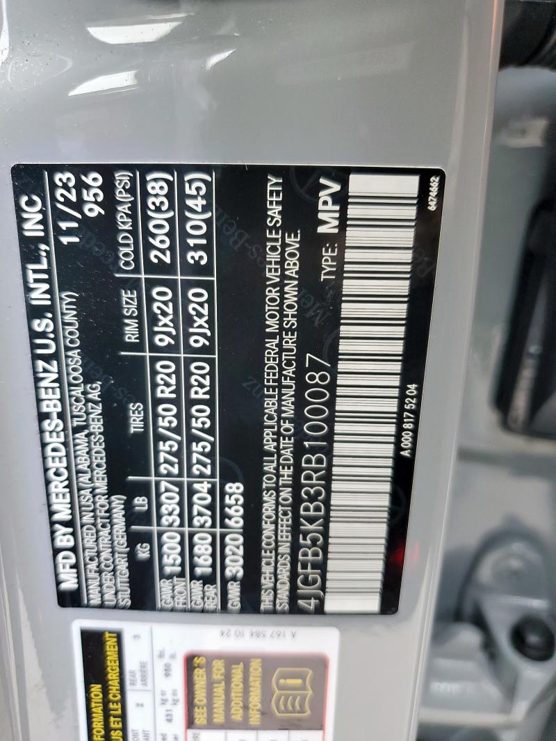 2024 MERCEDES-BENZ GLE 450 4M - 4JGFB5KB3RB100087