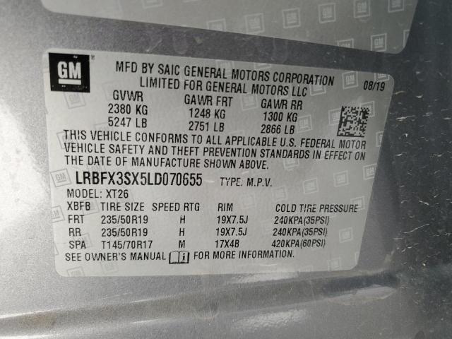 2020 BUICK ENVISION P - LRBFX3SX5LD070655