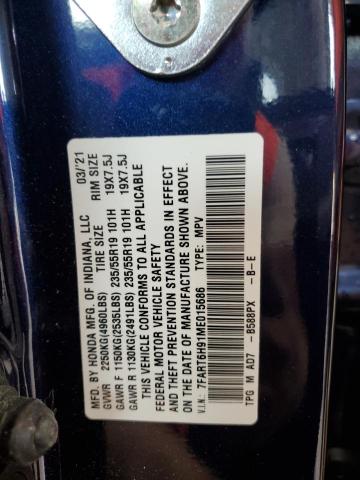 2021 HONDA CR-V TOURI - 7FART6H91ME015686