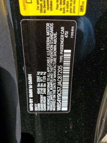 2018 BMW M4 WBS4Y9C57JAC87205
