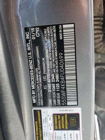 2015 MERCEDES-BENZ C 300 4MAT - 55SWF4KB4FU040699