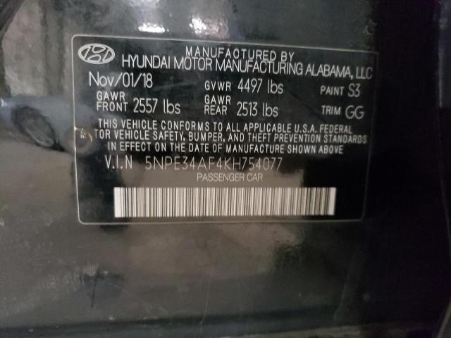 2019 HYUNDAI SONATA LIM - 5NPE34AF4KH754077