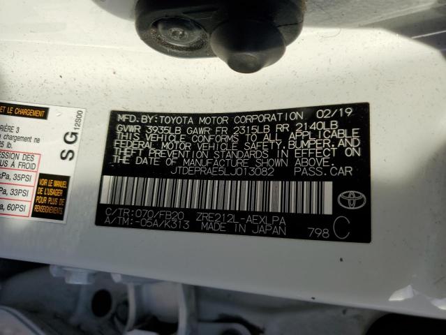 2020 TOYOTA COROLLA - JTDEPRAE5LJ013082
