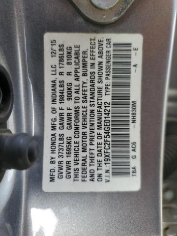 2016 HONDA CIVIC LX - 19XFC2F54GE014212