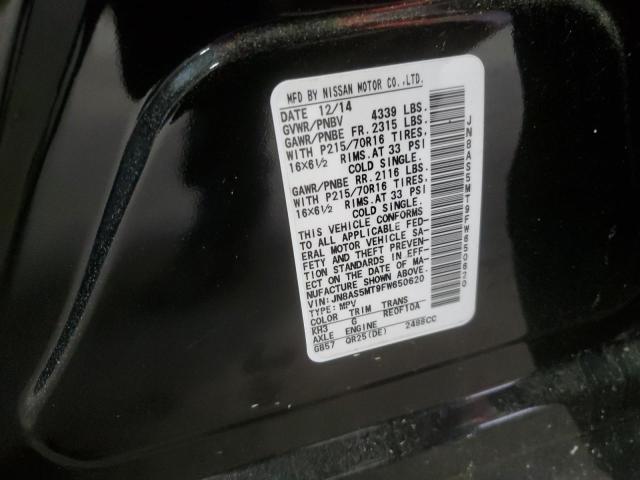 2015 NISSAN ROGUE SELE - JN8AS5MT9FW650620