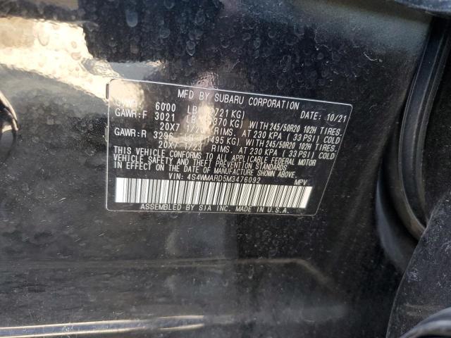 2021 SUBARU ASCENT TOU 4S4WMARD5M3476092