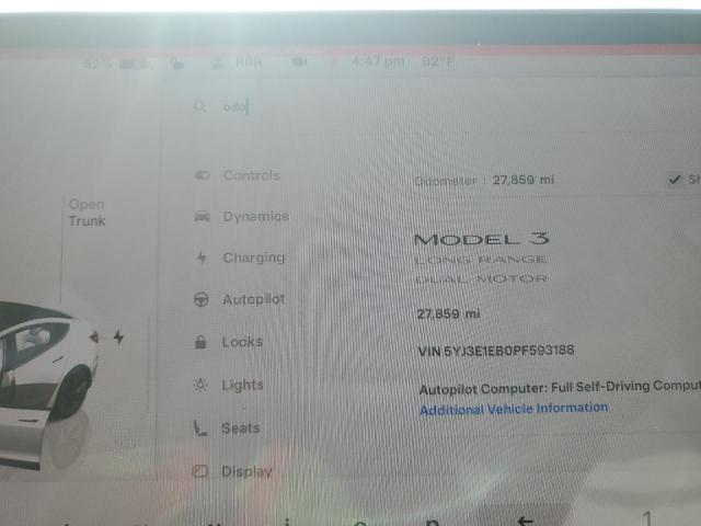2023 TESLA MODEL 3 - 5YJ3E1EB0PF593188