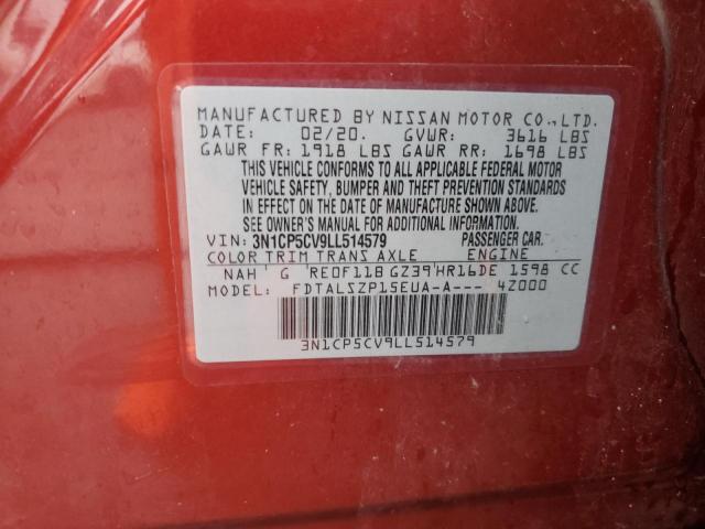 2020 NISSAN KICKS SV - 3N1CP5CV9LL514579