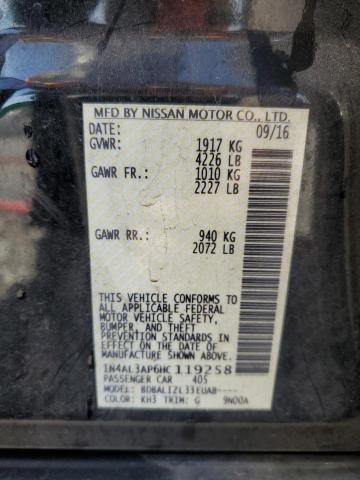 2017 NISSAN ALTIMA SR - 1N4AL3AP6HC119258