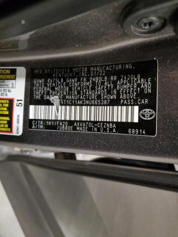 2022 TOYOTA CAMRY LE - 4T1C11AK3NU665387