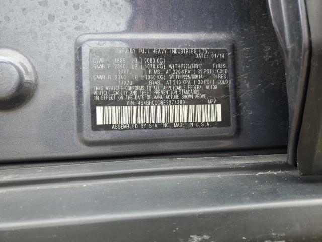 2014 SUBARU OUTBACK 2. - 4S4BRCCC8E3274389