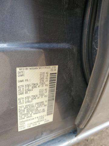 2016 NISSAN FRONTIER S - 1N6AD0ER1GN747021