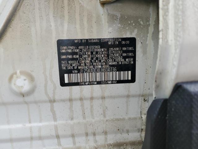 2020 SUBARU FORESTER JF2SKADC4LH604736