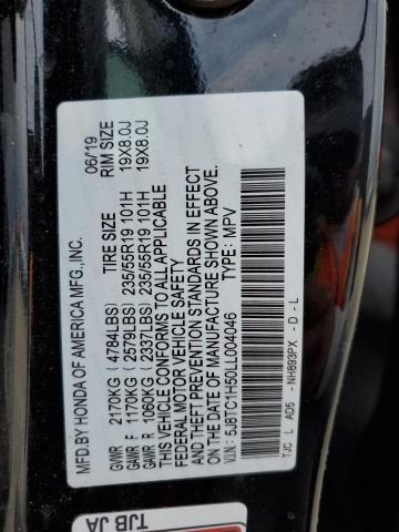 2020 ACURA RDX TECHNO - 5J8TC1H50LL004046