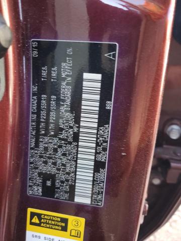2015 LEXUS RX 350 2T2ZK1BA9FC208076