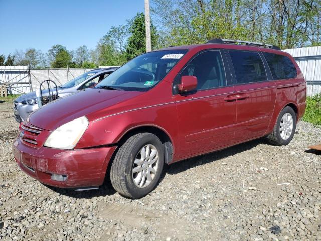 KIA SEDONA EX 2008 red  gas KNDMB233886204826 photo #1