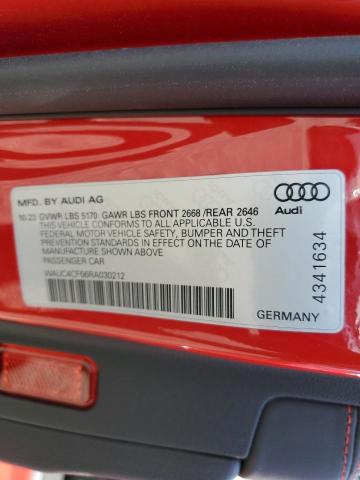 2024 AUDI S5 PREMIUM WAUC4CF56RA030212