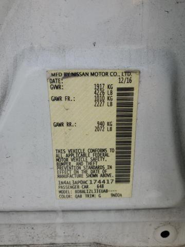 2017 NISSAN ALTIMA 2.5 - 1N4AL3AP0HC174417