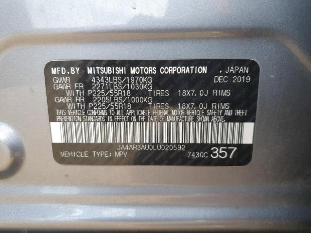 2020 MITSUBISHI OUTLANDER - JA4AR3AU0LU020592