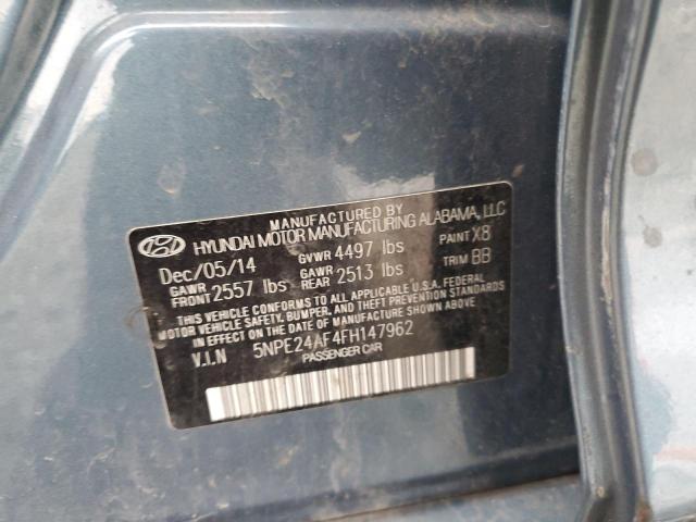 2015 HYUNDAI SONATA SE 5NPE24AF4FH147962
