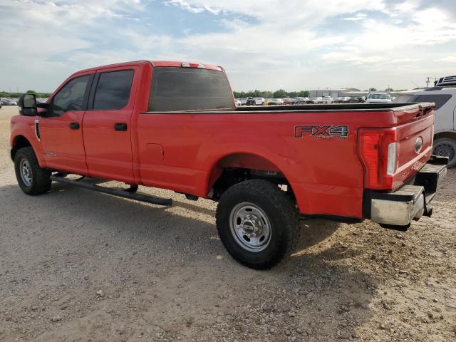 FORD F250 SUPER 2017 red crew pic diesel 1FT7W2BT7HEC85021 photo #3