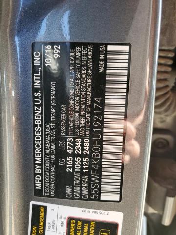 2017 MERCEDES-BENZ C 300 4MAT - 55SWF4KB0HU192174