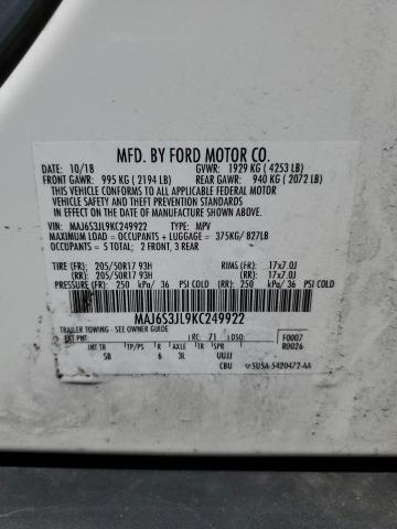 2019 FORD ECOSPORT S - MAJ6S3JL9KC249922