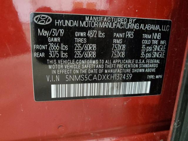 2019 HYUNDAI SANTA FE L - 5NMS5CADXKH132439