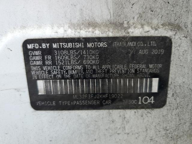 2019 MITSUBISHI MIRAGE G4 - ML32F3FJ2KHF19022