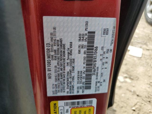 2015 FORD FUSION SE - 3FA6P0H78FR170466