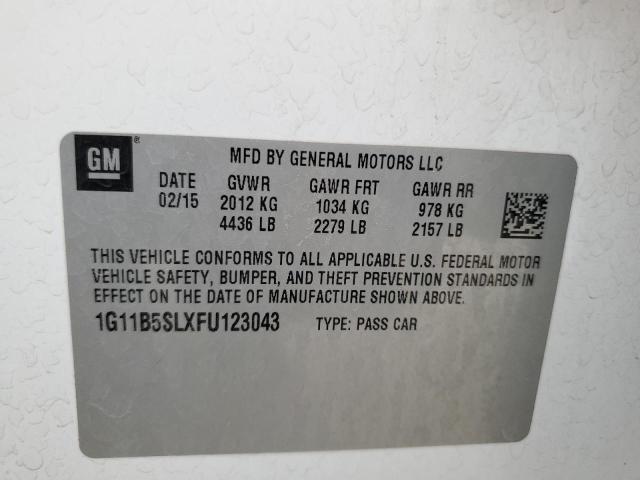 2015 CHEVROLET MALIBU LS - 1G11B5SLXFU123043