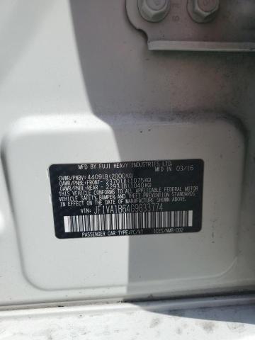 2016 SUBARU WRX JF1VA1B64G9833774